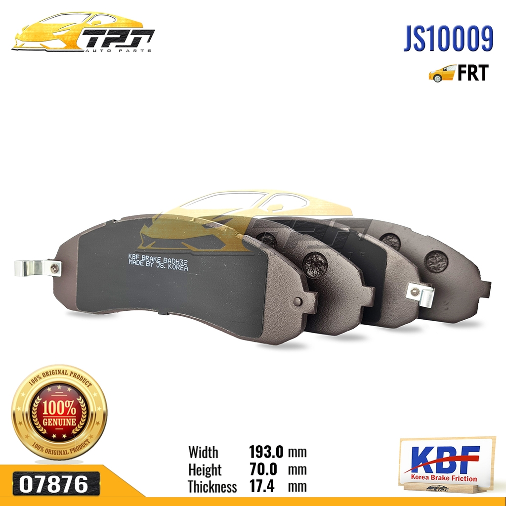 JS10009 - Bố Thắng - Má Phanh TRƯỚC Kia FRONTIER - BONGO 3 - K3000 [ SP1148 ] KBF - Korea