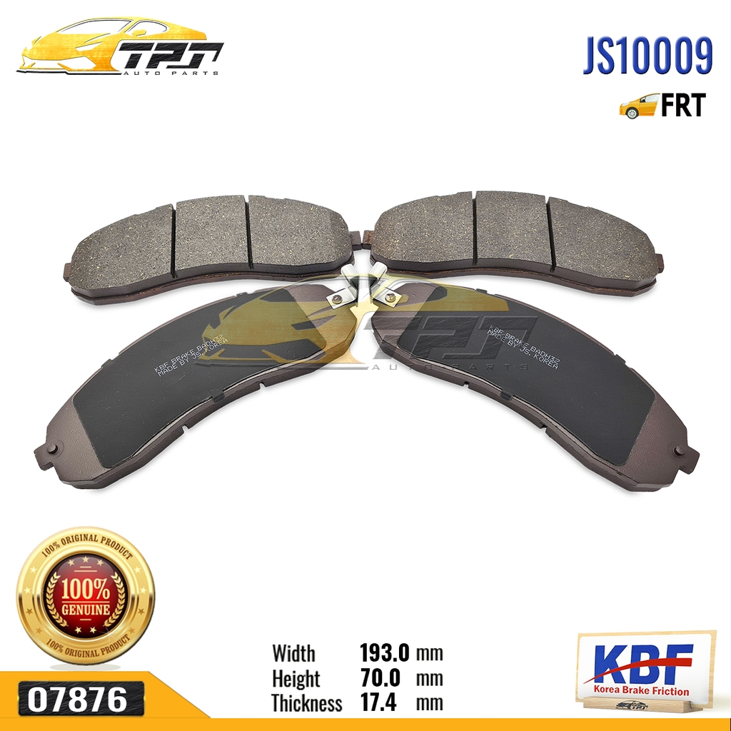 JS10009 - Bố Thắng - Má Phanh TRƯỚC Kia FRONTIER - BONGO 3 - K3000 [ SP1148 ] KBF - Korea