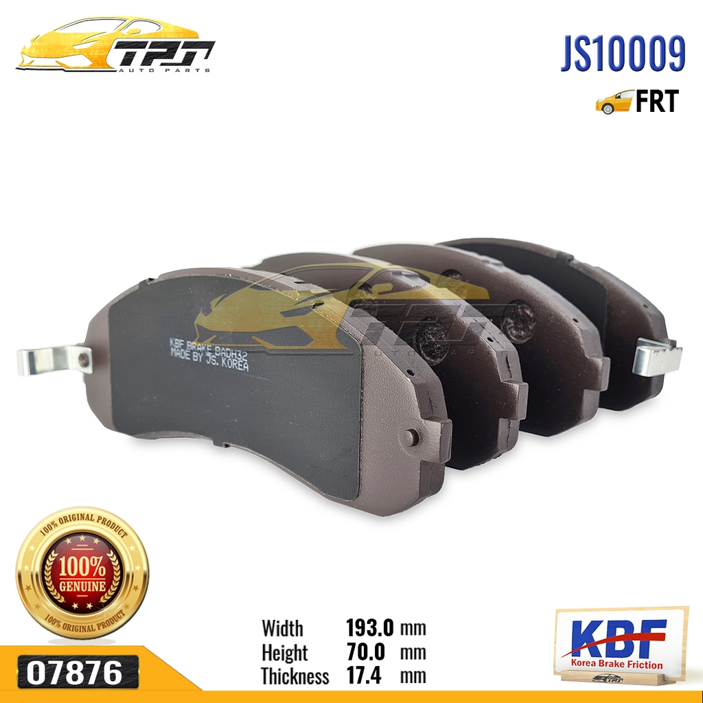 JS10009 - Bố Thắng - Má Phanh TRƯỚC Kia FRONTIER - BONGO 3 - K3000 [ SP1148 ] KBF - Korea