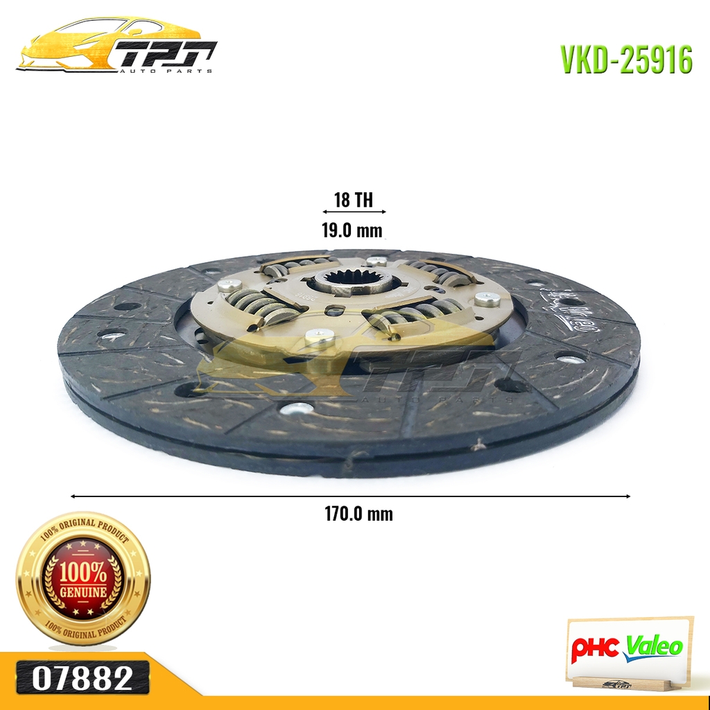 VKD25916 Lá Côn Daewoo MATIZ 2 - 18 R - 170 MM PHI 19.0 [DW38] VALEO