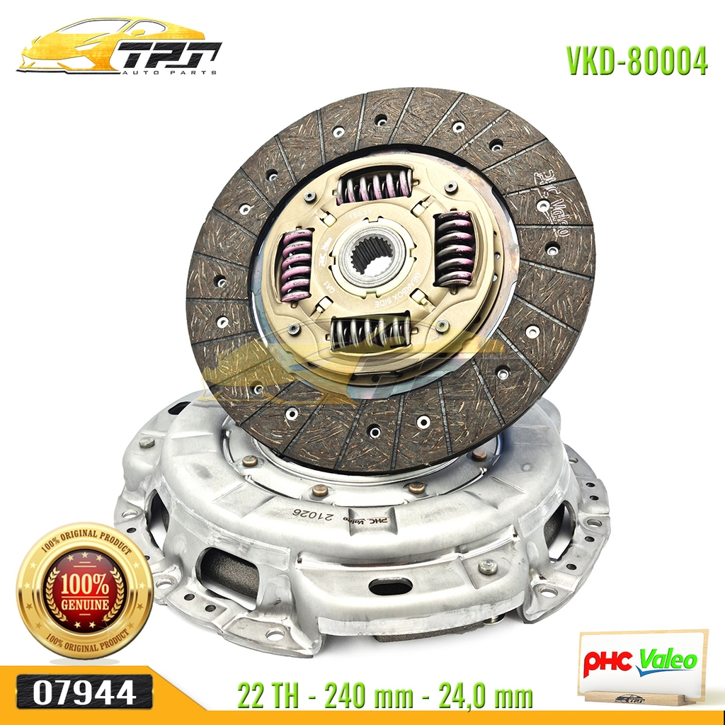 Bộ Kits Lá Côn - Mâm Ép Kia FRONTIER 240mm [VKD-80004 XL] VALEO - Korea