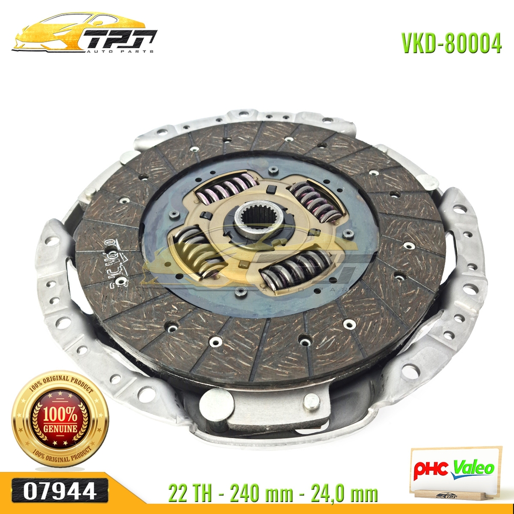 Bộ Kits Lá Côn - Mâm Ép Kia FRONTIER 240mm [VKD-80004 XL] VALEO - Korea