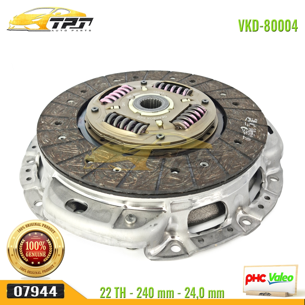 Bộ Kits Lá Côn - Mâm Ép Kia FRONTIER 240mm [VKD-80004 XL] VALEO - Korea