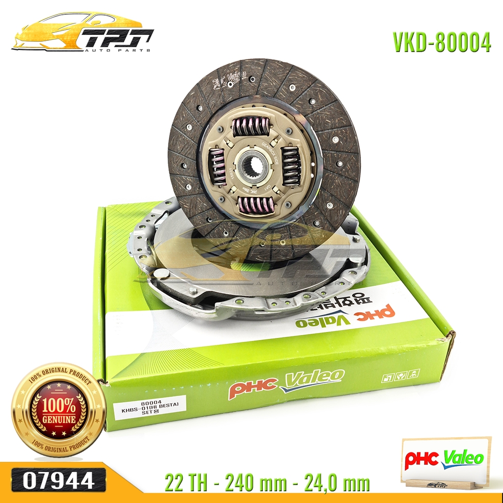 Bộ Kits Lá Côn - Mâm Ép Kia FRONTIER 240mm [VKD-80004 XL] VALEO - Korea