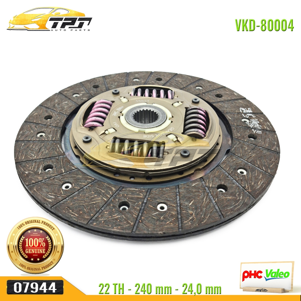 Bộ Kits Lá Côn - Mâm Ép Kia FRONTIER 240mm [VKD-80004 XL] VALEO - Korea