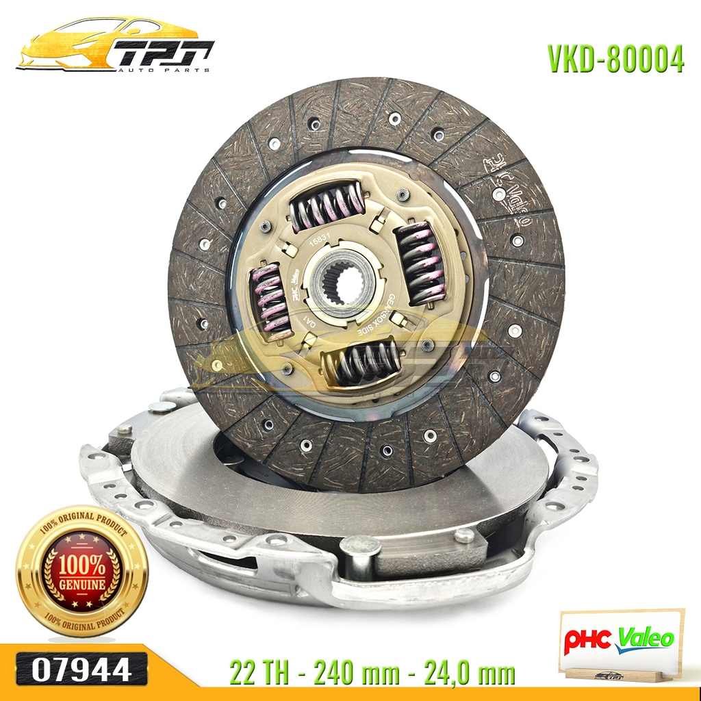 Bộ Kits Lá Côn - Mâm Ép Kia FRONTIER 240mm [VKD-80004 XL] VALEO - Korea