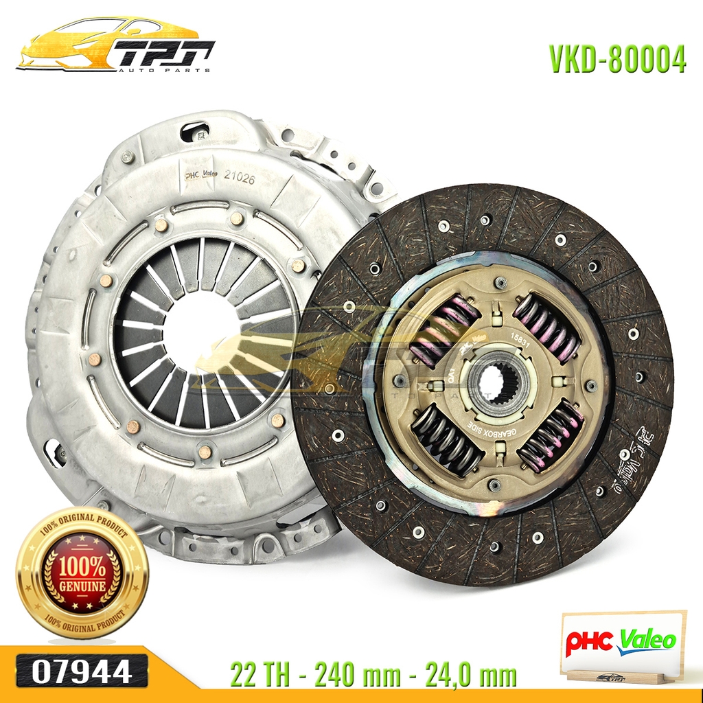 Bộ Kits Lá Côn - Mâm Ép Kia FRONTIER 240mm [VKD-80004 XL] VALEO - Korea