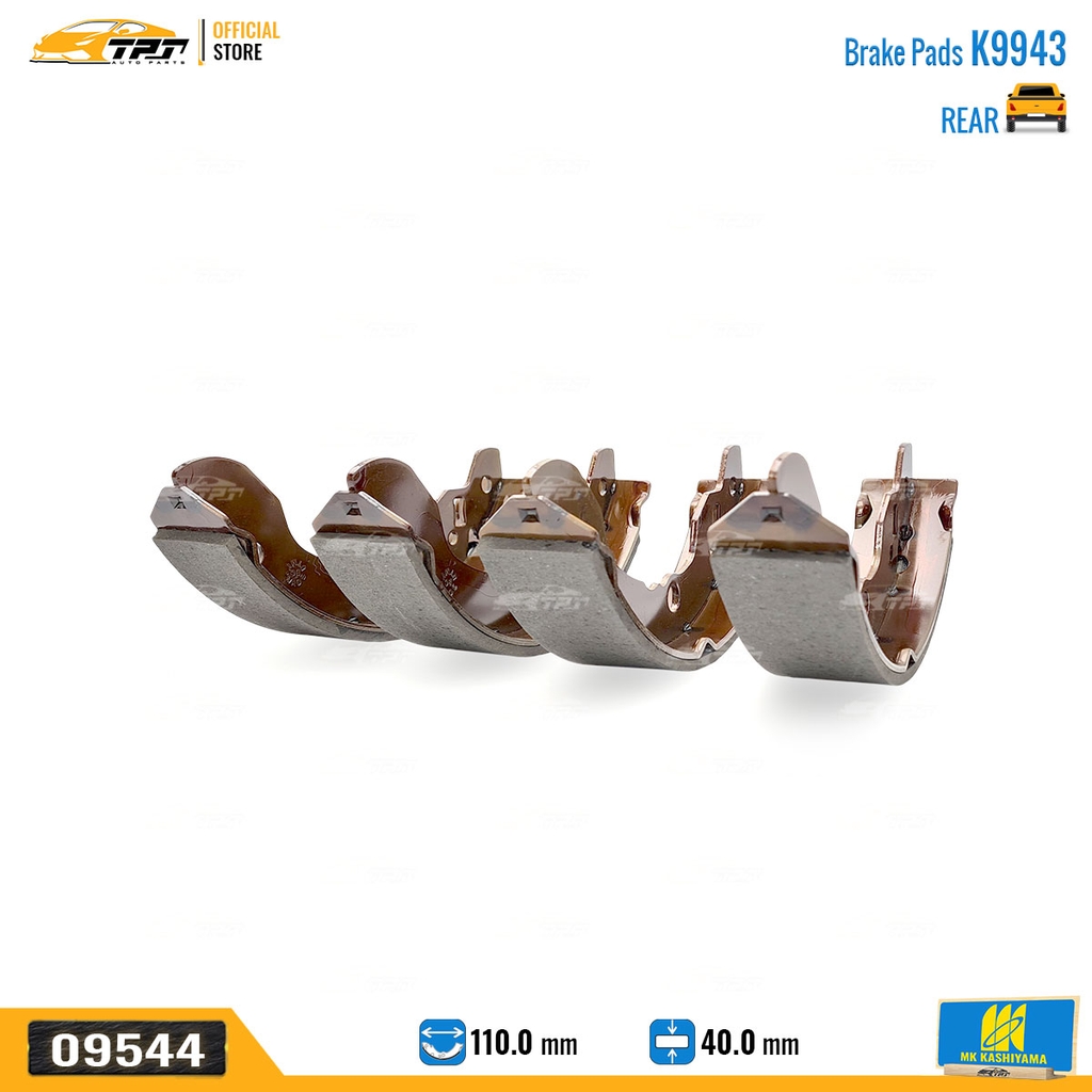 K9943 Bố Thắng - Má Phanh SAU Suzuki SUPER CARRY VN 1.0 (550KG) 97- VINAXUKI 500KG MK Kashiyama - Japan