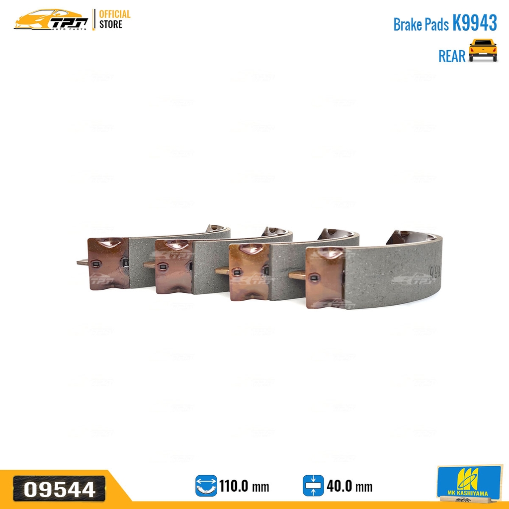 K9943 Bố Thắng - Má Phanh SAU Suzuki SUPER CARRY VN 1.0 (550KG) 97- VINAXUKI 500KG MK Kashiyama - Japan