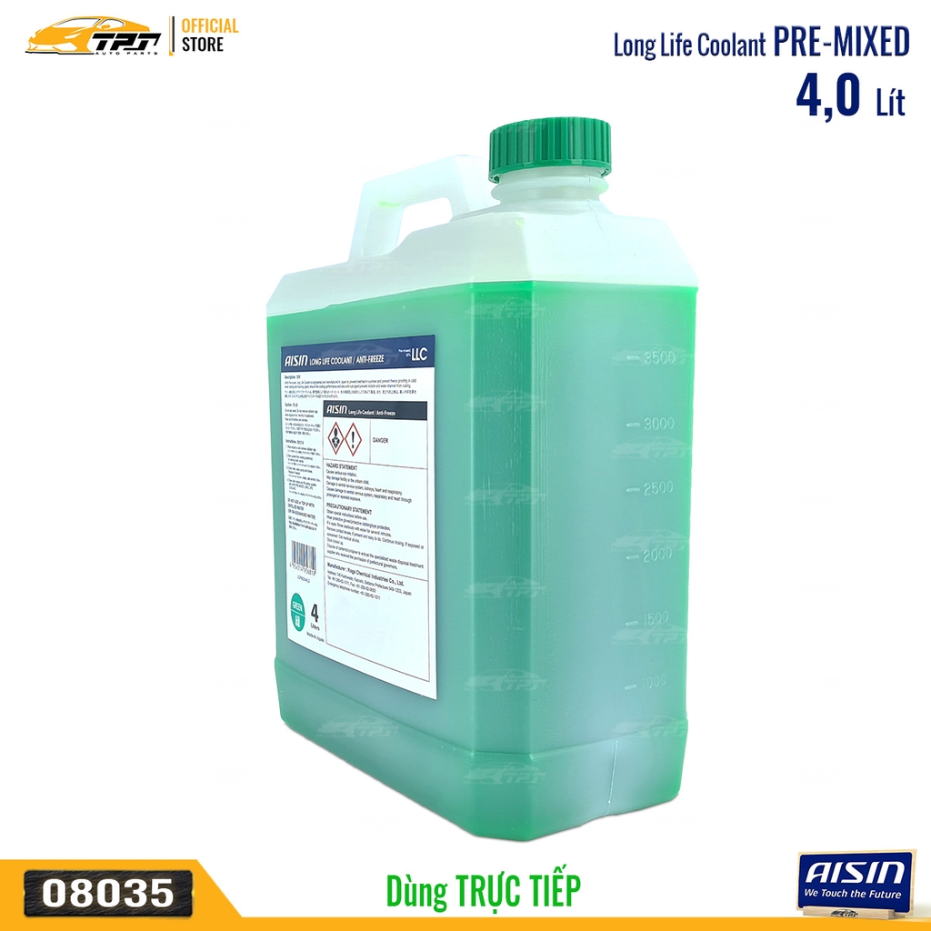 Nước Làm Mát màu XANH - Bình 4 Lít AISIN - Japan