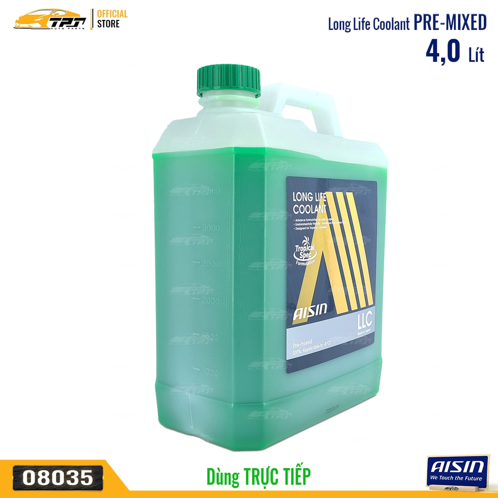 Nước Làm Mát màu XANH - Bình 4 Lít AISIN - Japan