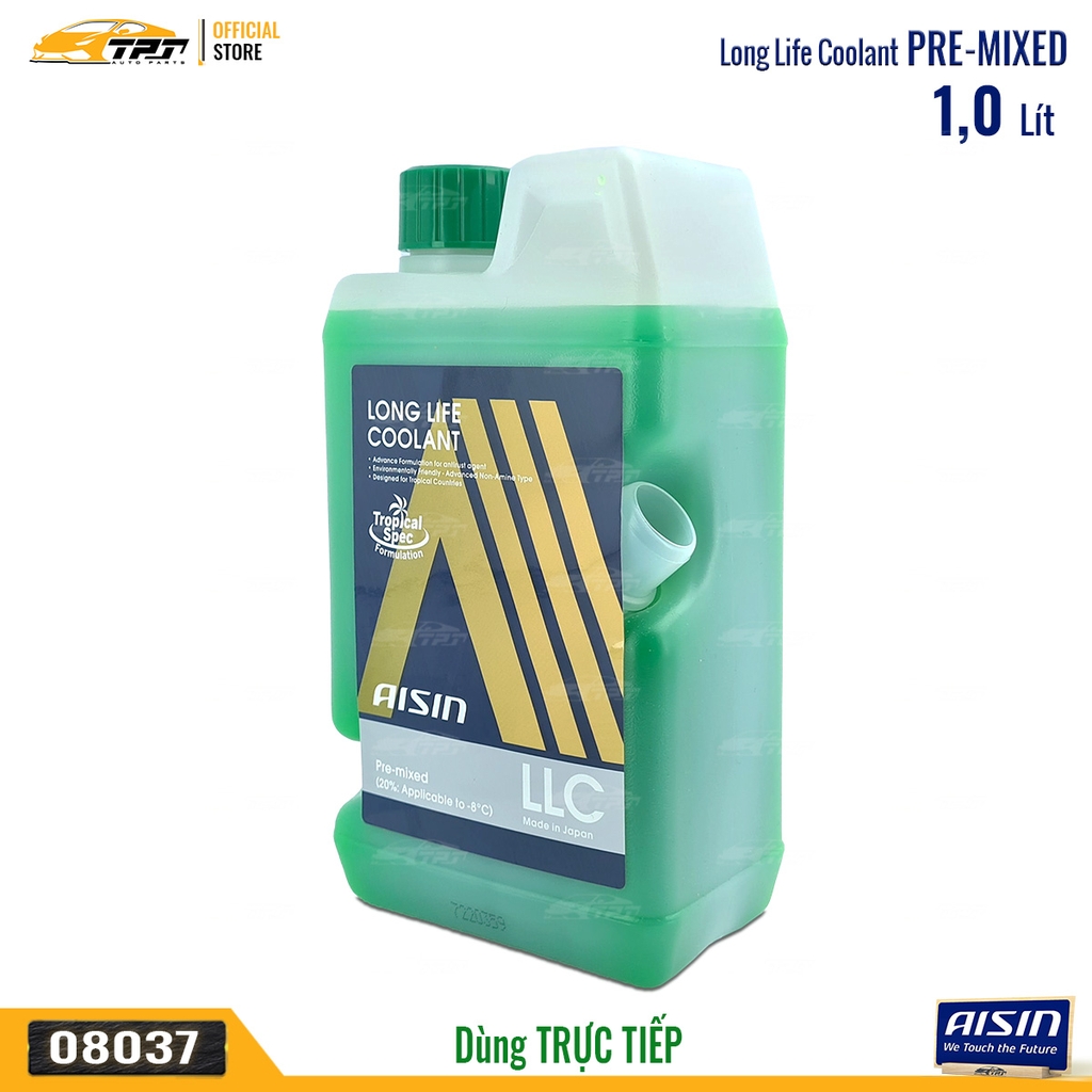 Nước Làm Mát Màu XANH - Bình 1 Lít AISIN - Japan