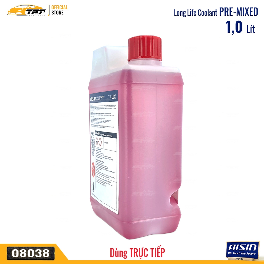 Nước Làm Mát Màu ĐỎ - Bình 1 Lít AISIN - Japan