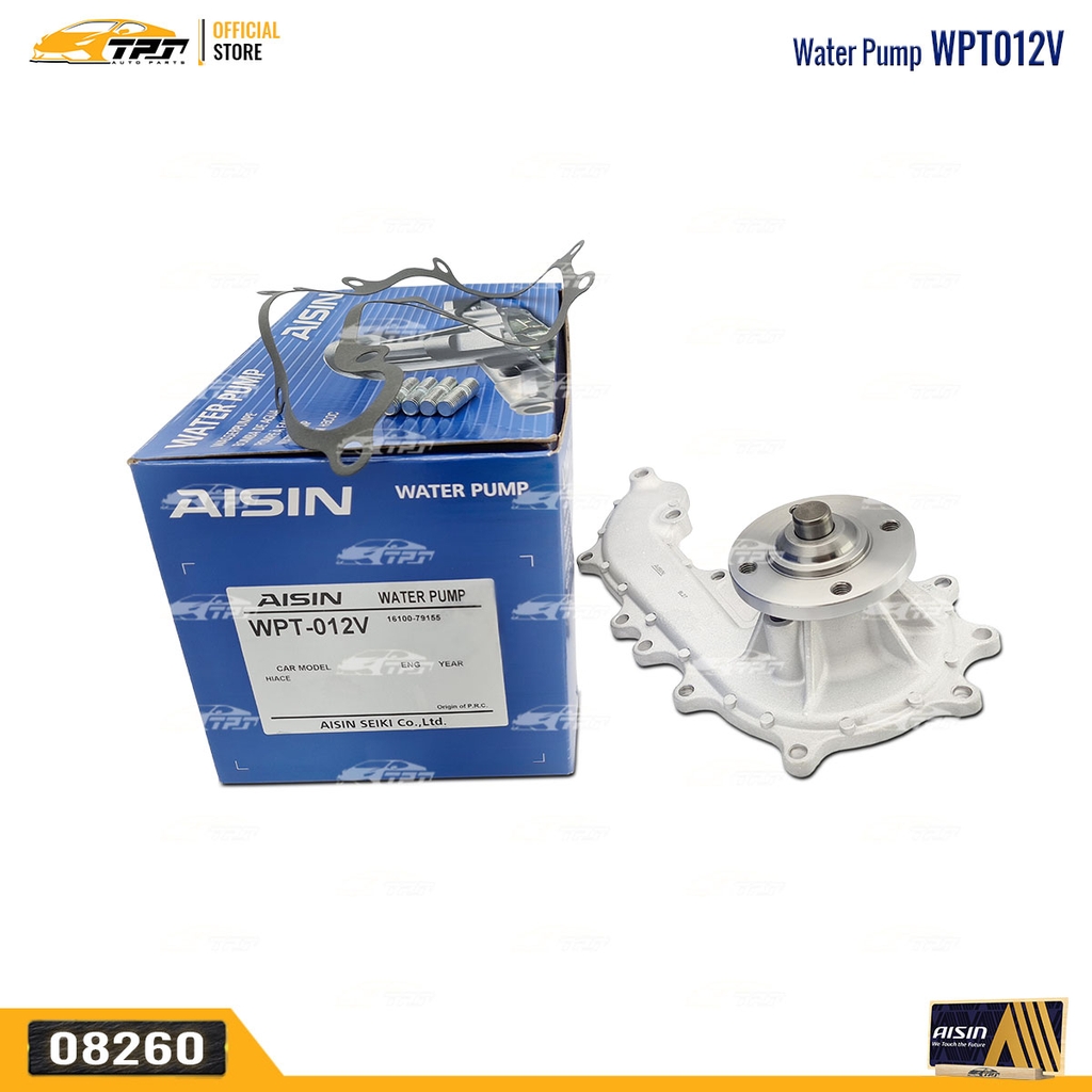 WPT012V Bơm Nước Toyota HIACE VN 2.0 (Máy Xăng) 98-05 HIACE VN 2.4 (Máy Xăng) 02-05 AISIN - Japan