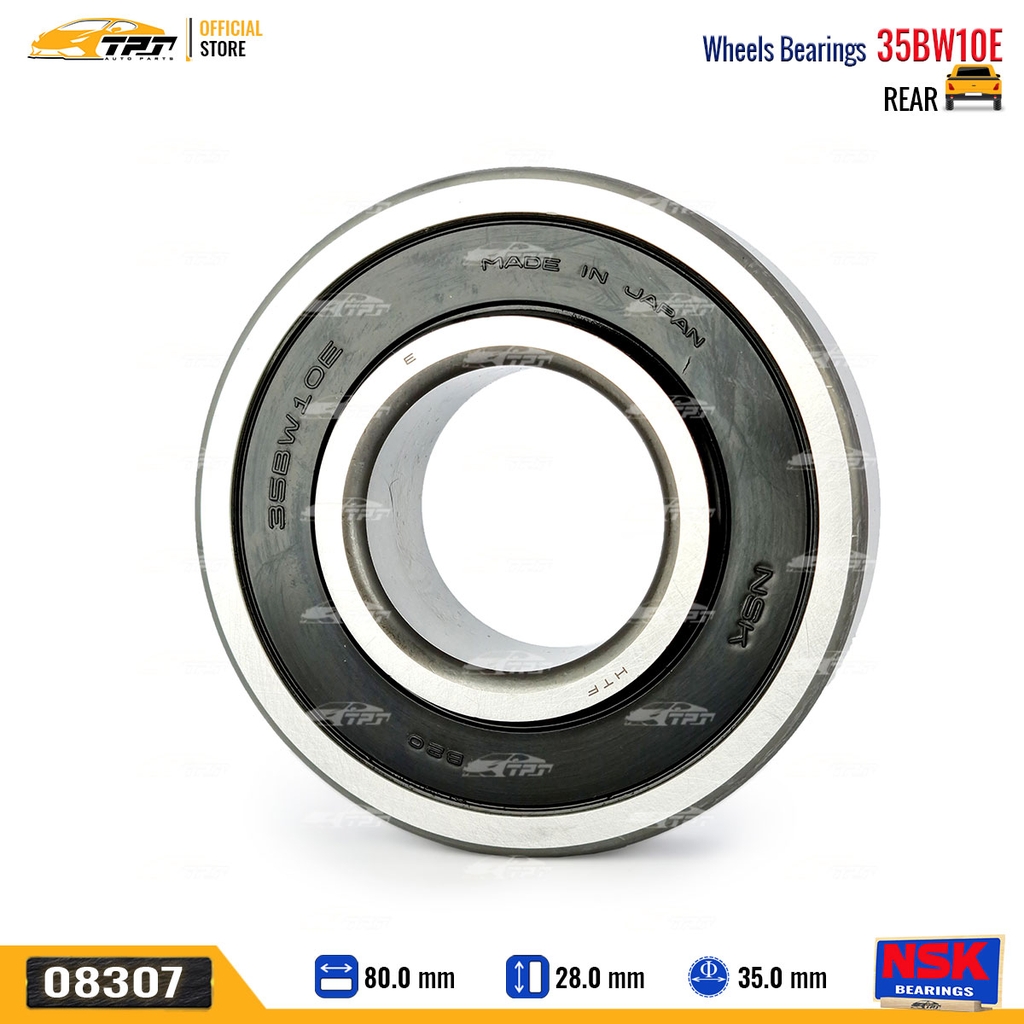 35BW10E - Bạc Đạn Bánh / Bi Bánh SAU Toyota ZACE - INNOVA 06-15 [35x80x28-21] NSK - Japan