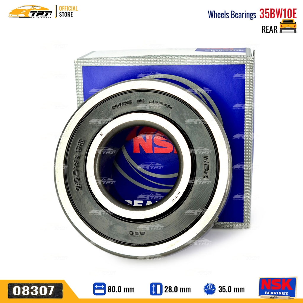 35BW10E - Bạc Đạn Bánh / Bi Bánh SAU Toyota ZACE - INNOVA 06-15 [35x80x28-21] NSK - Japan