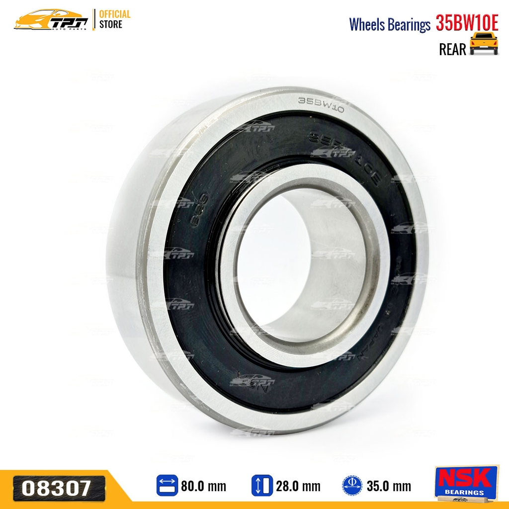 35BW10E - Bạc Đạn Bánh / Bi Bánh SAU Toyota ZACE - INNOVA 06-15 [35x80x28-21] NSK - Japan