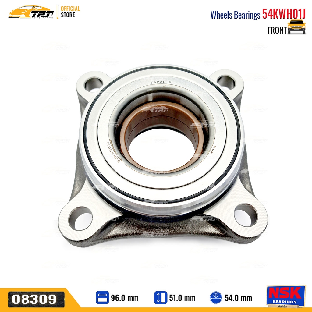 54KWH01 - Bạc Đạn / Bi Bánh TRƯỚC Toyota FORTUNER - HILUX REVO 4WD 05- LAND CRUISER PRADO 02-16 [54x120x51] NSK - Japan