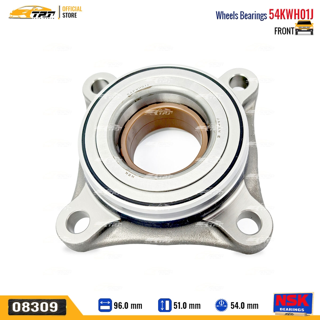 54KWH01 - Bạc Đạn / Bi Bánh TRƯỚC Toyota FORTUNER - HILUX REVO 4WD 05- LAND CRUISER PRADO 02-16 [54x120x51] NSK - Japan