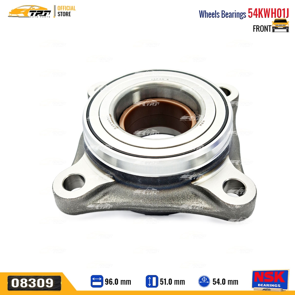 54KWH01 - Bạc Đạn / Bi Bánh TRƯỚC Toyota FORTUNER - HILUX REVO 4WD 05- LAND CRUISER PRADO 02-16 [54x120x51] NSK - Japan