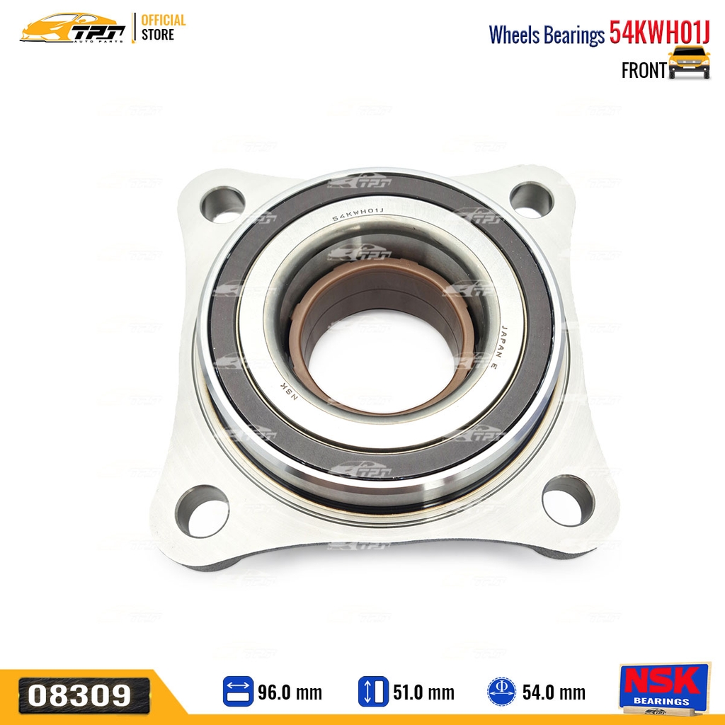 54KWH01 - Bạc Đạn / Bi Bánh TRƯỚC Toyota FORTUNER - HILUX REVO 4WD 05- LAND CRUISER PRADO 02-16 [54x120x51] NSK - Japan