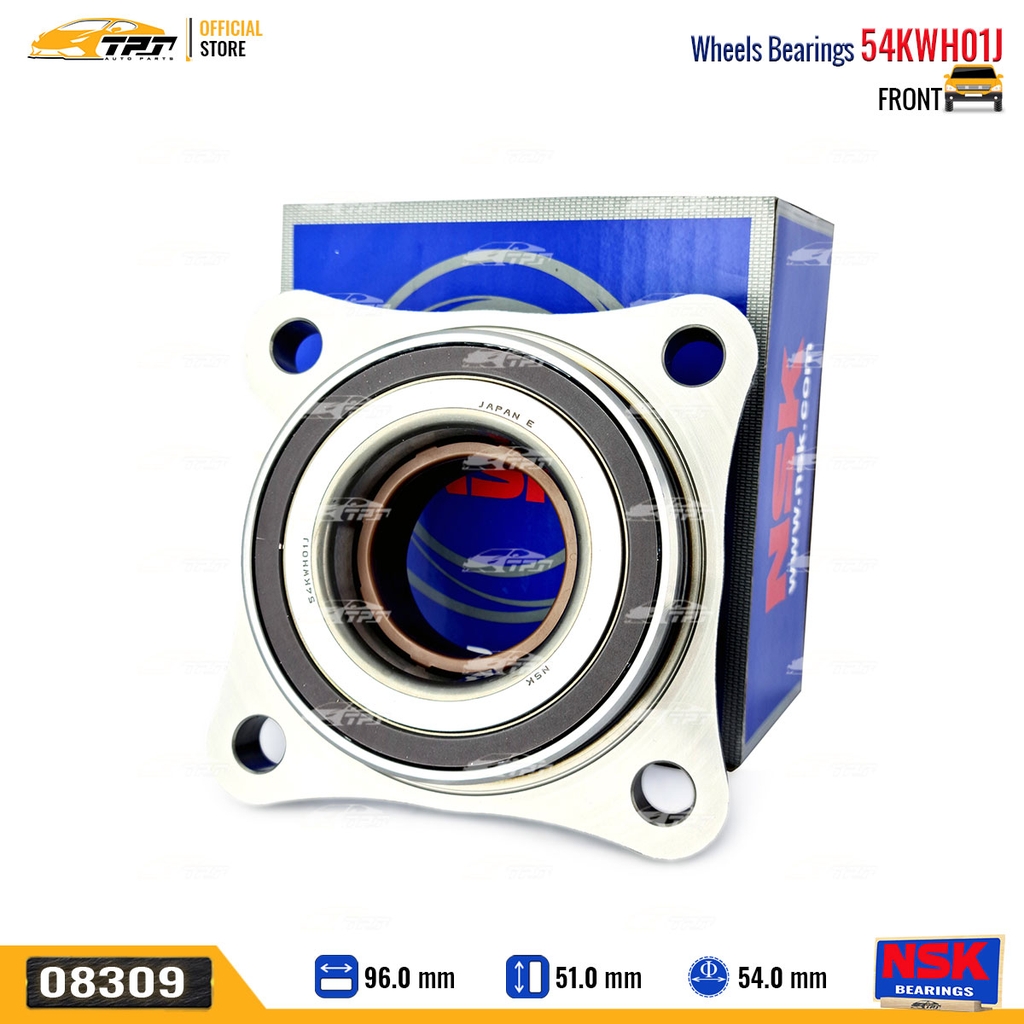 54KWH01 - Bạc Đạn / Bi Bánh TRƯỚC Toyota FORTUNER - HILUX REVO 4WD 05- LAND CRUISER PRADO 02-16 [54x120x51] NSK - Japan