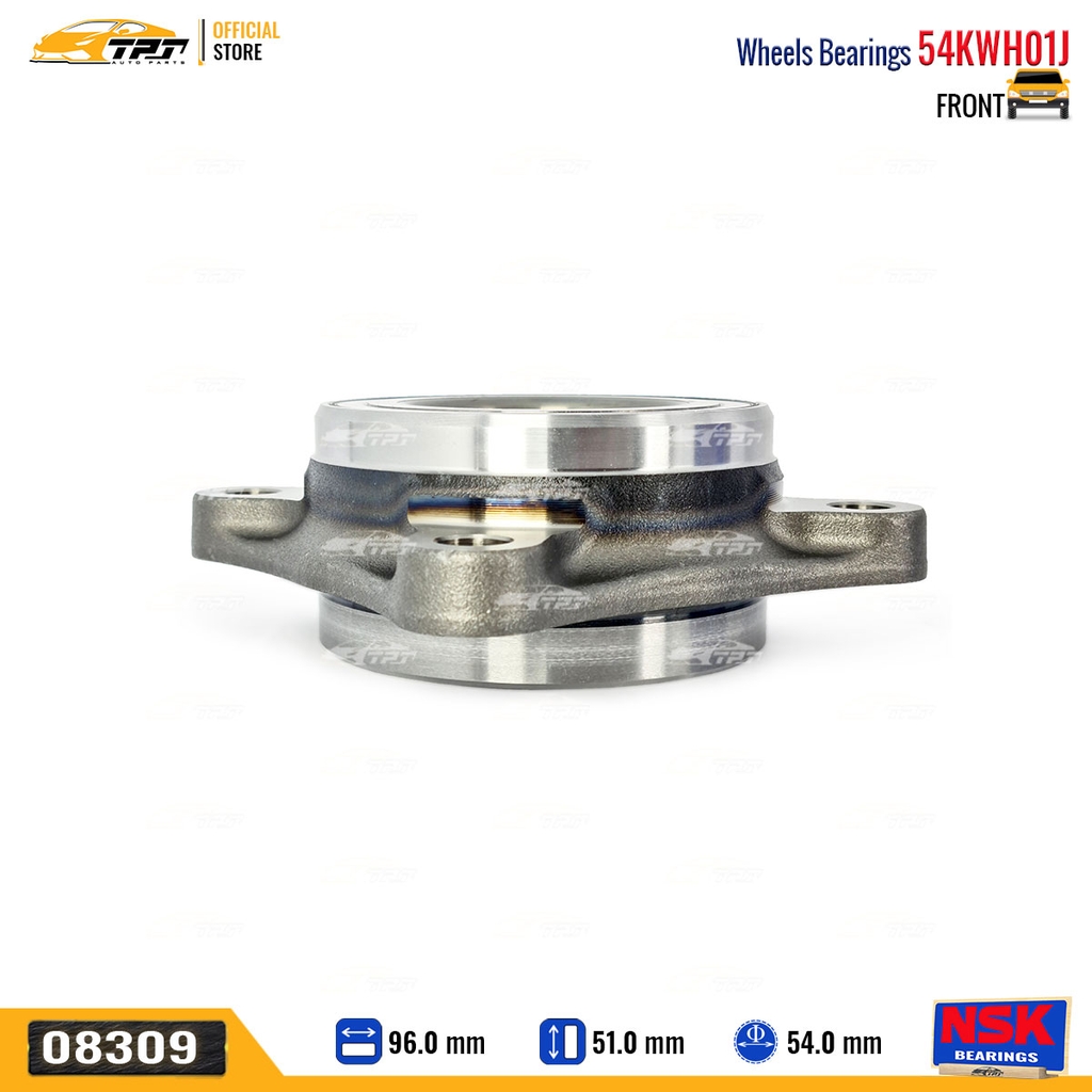 54KWH01 - Bạc Đạn / Bi Bánh TRƯỚC Toyota FORTUNER - HILUX REVO 4WD 05- LAND CRUISER PRADO 02-16 [54x120x51] NSK - Japan