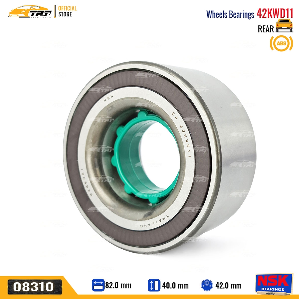 42KWD11 - Bạc Đạn Bánh / Bi Bánh SAU Toyota FORTUNER 16- (Có ABS) HILUX REVO 15- [42x82x40] NSK - Japan