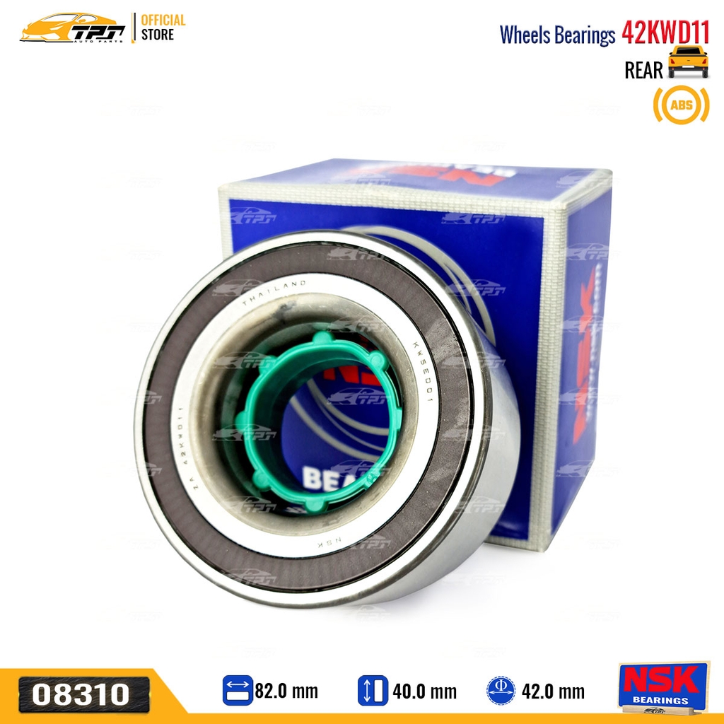 42KWD11 - Bạc Đạn Bánh / Bi Bánh SAU Toyota FORTUNER 16- (Có ABS) HILUX REVO 15- [42x82x40] NSK - Japan