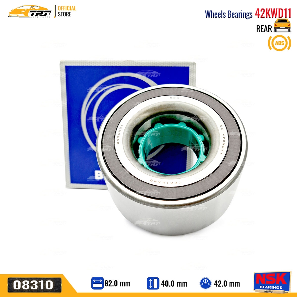 42KWD11 - Bạc Đạn Bánh / Bi Bánh SAU Toyota FORTUNER 16- (Có ABS) HILUX REVO 15- [42x82x40] NSK - Japan