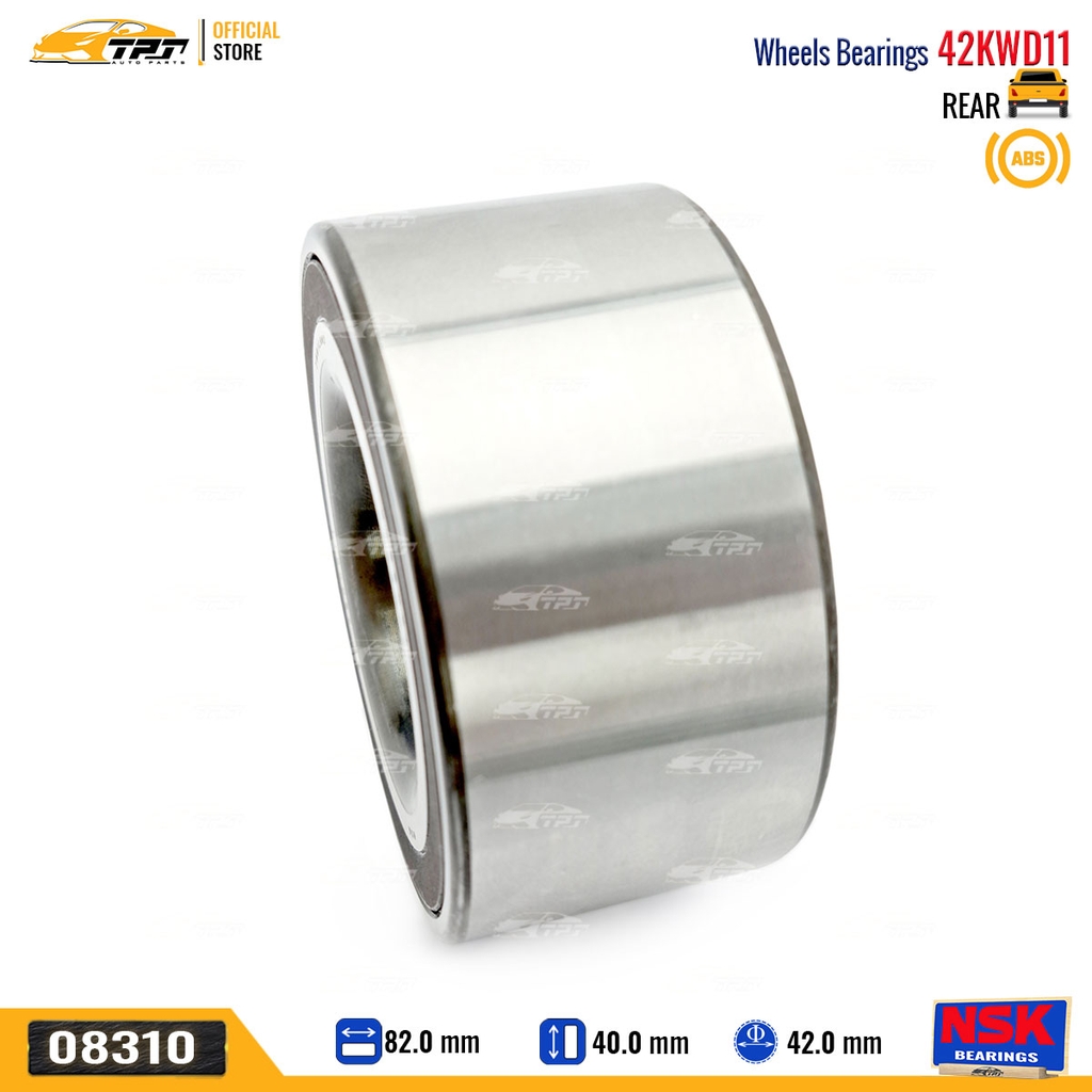 42KWD11 - Bạc Đạn Bánh / Bi Bánh SAU Toyota FORTUNER 16- (Có ABS) HILUX REVO 15- [42x82x40] NSK - Japan