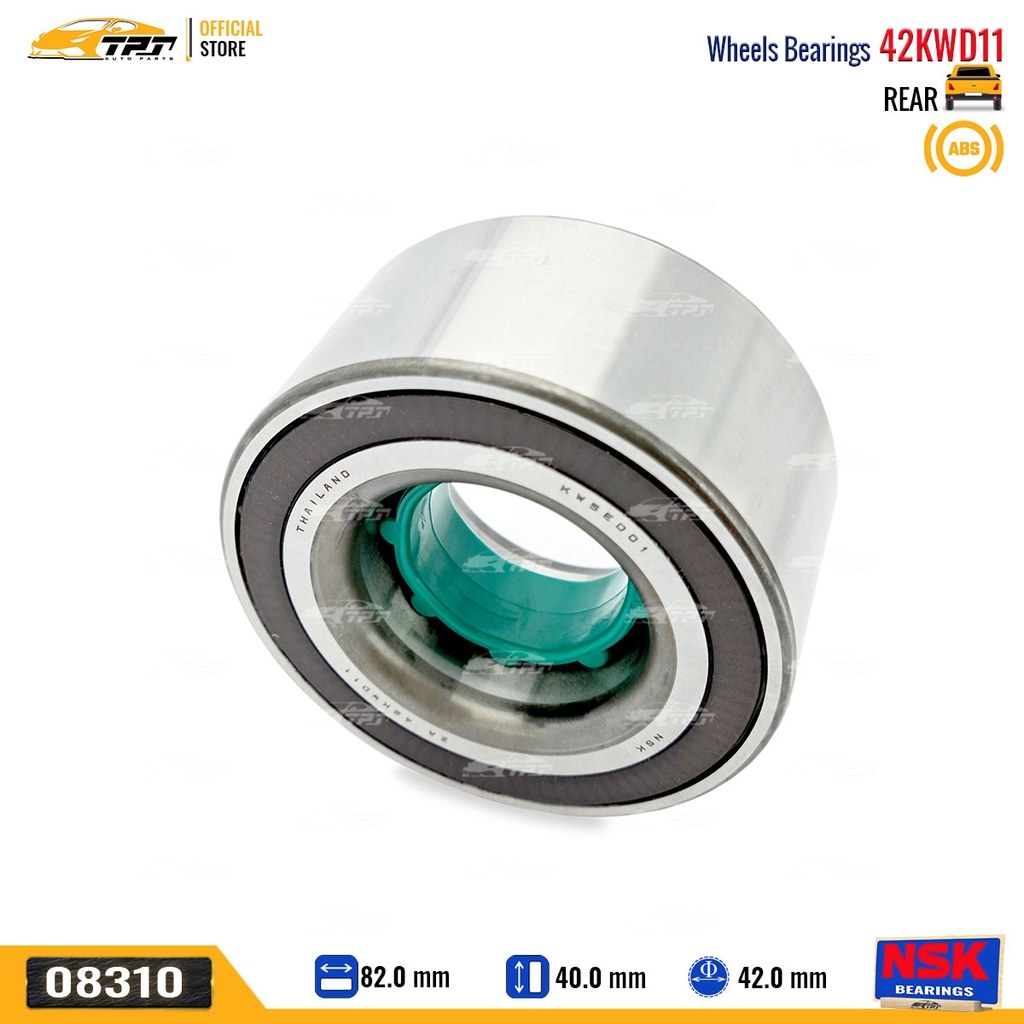 42KWD11 - Bạc Đạn Bánh / Bi Bánh SAU Toyota FORTUNER 16- (Có ABS) HILUX REVO 15- [42x82x40] NSK - Japan