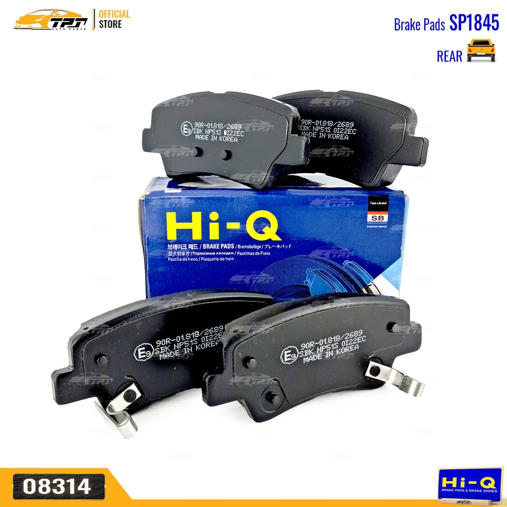 SP1845 Bố Thắng SAU Hyundai TUCSON 2015- Kia RONDO 15- K5 10-13 OPTIMA 10-16 SOUL 08-14 Hi-Q Sangsin Korea