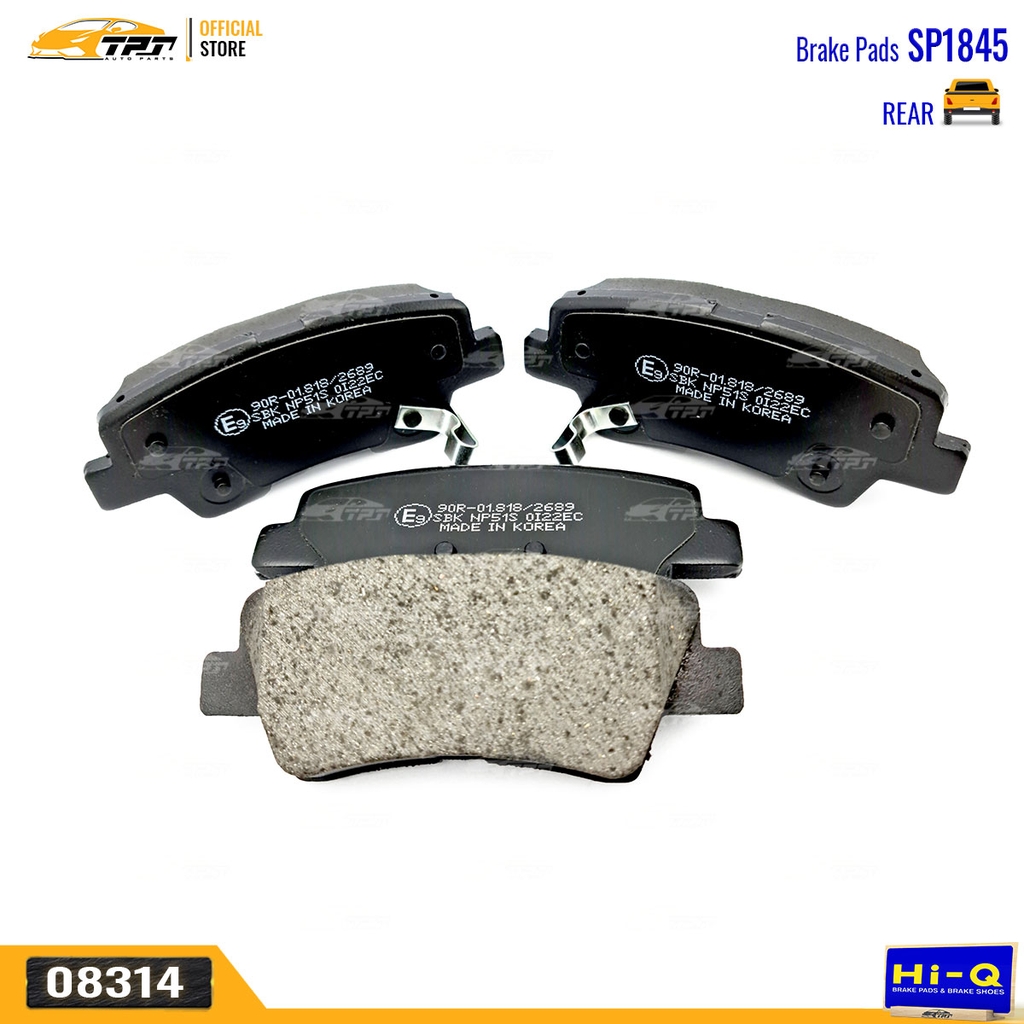 SP1845 Bố Thắng SAU Hyundai TUCSON 2015- Kia RONDO 15- K5 10-13 OPTIMA 10-16 SOUL 08-14 Hi-Q Sangsin Korea