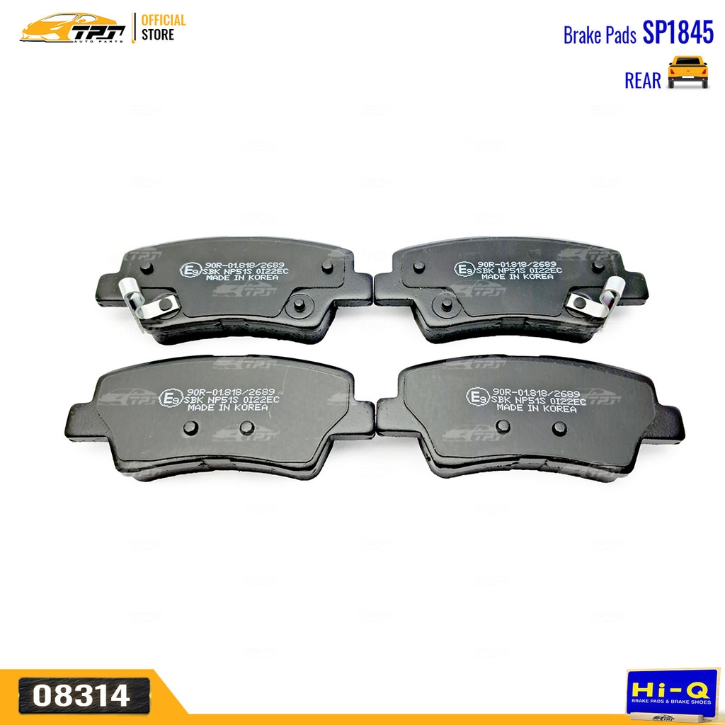 SP1845 Bố Thắng SAU Hyundai TUCSON 2015- Kia RONDO 15- K5 10-13 OPTIMA 10-16 SOUL 08-14 Hi-Q Sangsin Korea