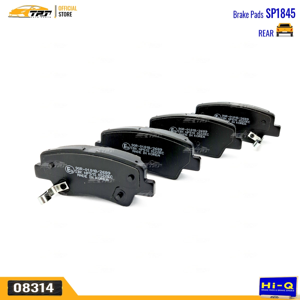 SP1845 Bố Thắng SAU Hyundai TUCSON 2015- Kia RONDO 15- K5 10-13 OPTIMA 10-16 SOUL 08-14 Hi-Q Sangsin Korea