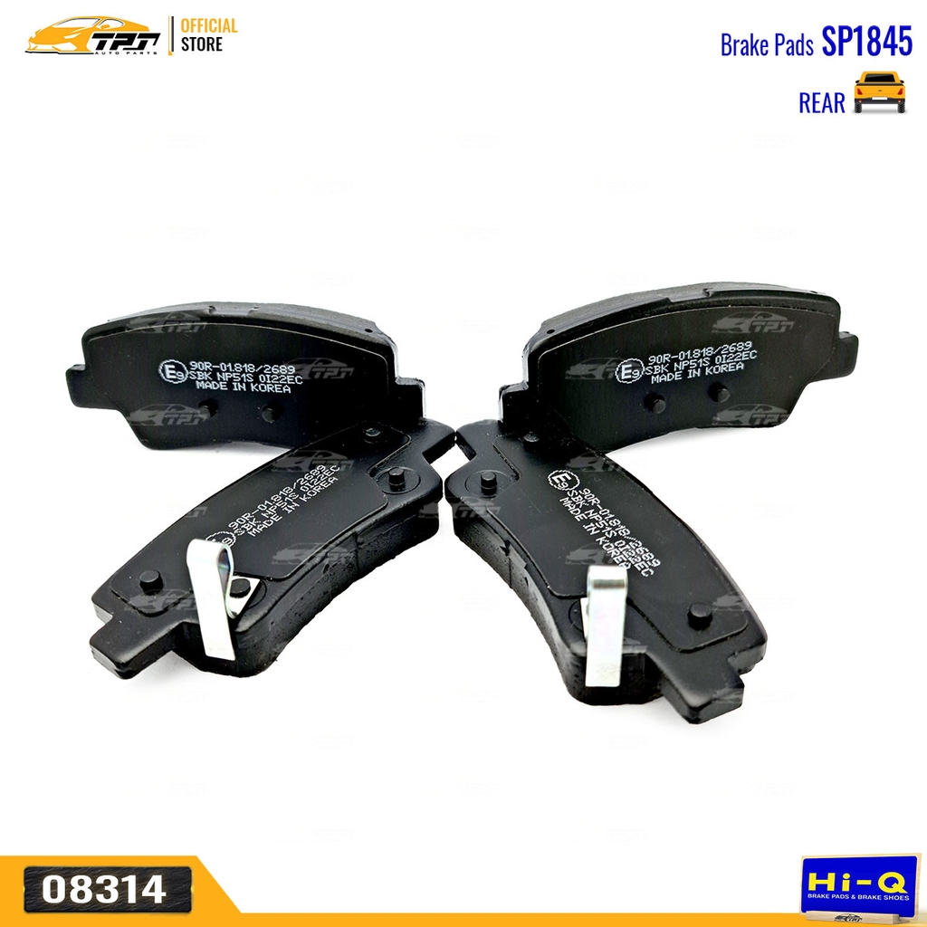 SP1845 Bố Thắng SAU Hyundai TUCSON 2015- Kia RONDO 15- K5 10-13 OPTIMA 10-16 SOUL 08-14 Hi-Q Sangsin Korea