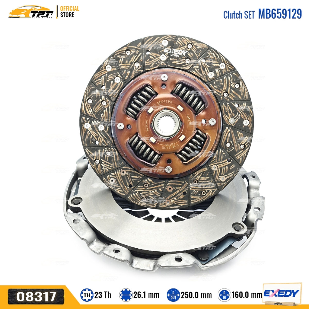 MB659129 - Bộ Ly Hợp Lá Côn - Mâm Ép Mitsubishi TRITON - PAJERO - PAJERO SPORT [23R-250-26.1 250-160] EXEDY - Japan