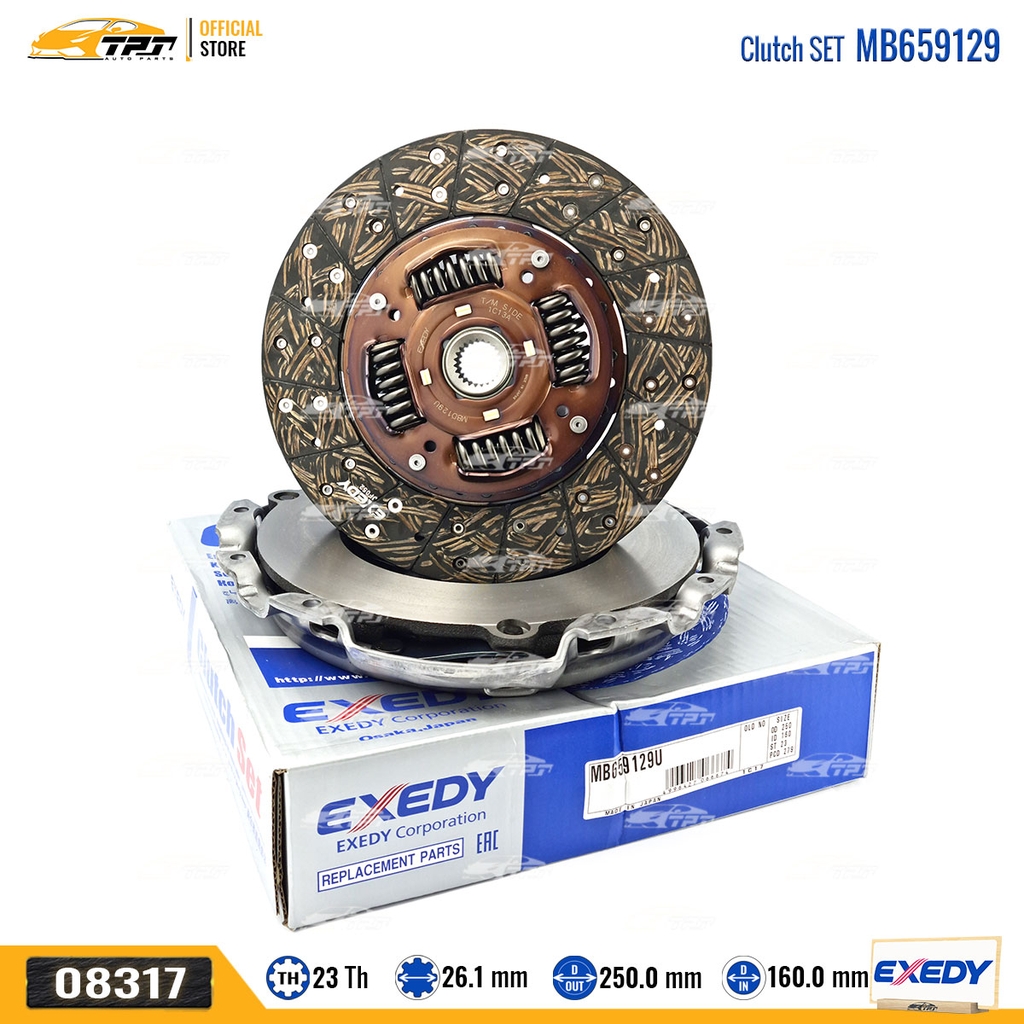 MB659129 - Bộ Ly Hợp Lá Côn - Mâm Ép Mitsubishi TRITON - PAJERO - PAJERO SPORT [23R-250-26.1 250-160] EXEDY - Japan