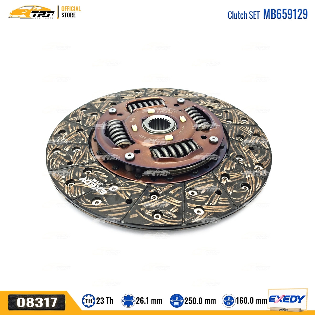 MB659129 - Bộ Ly Hợp Lá Côn - Mâm Ép Mitsubishi TRITON - PAJERO - PAJERO SPORT [23R-250-26.1 250-160] EXEDY - Japan