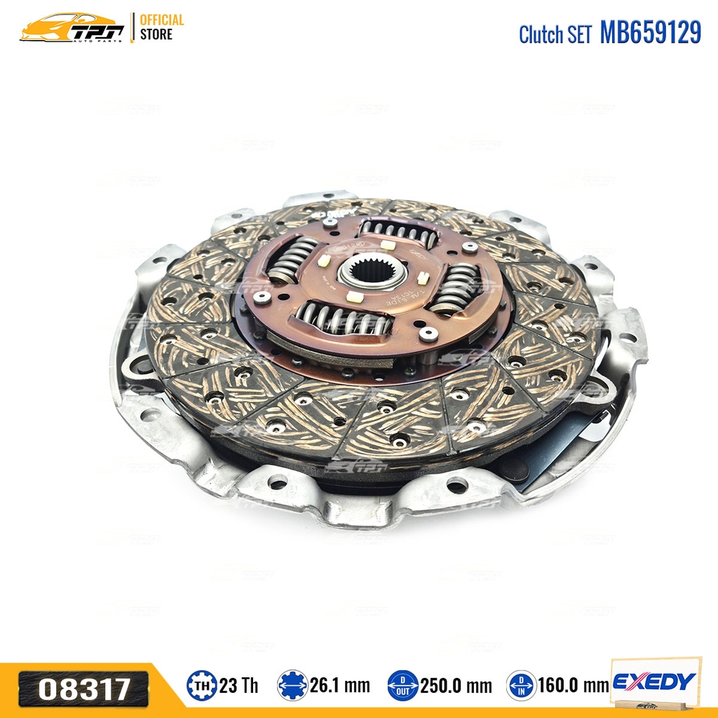 MB659129 - Bộ Ly Hợp Lá Côn - Mâm Ép Mitsubishi TRITON - PAJERO - PAJERO SPORT [23R-250-26.1 250-160] EXEDY - Japan