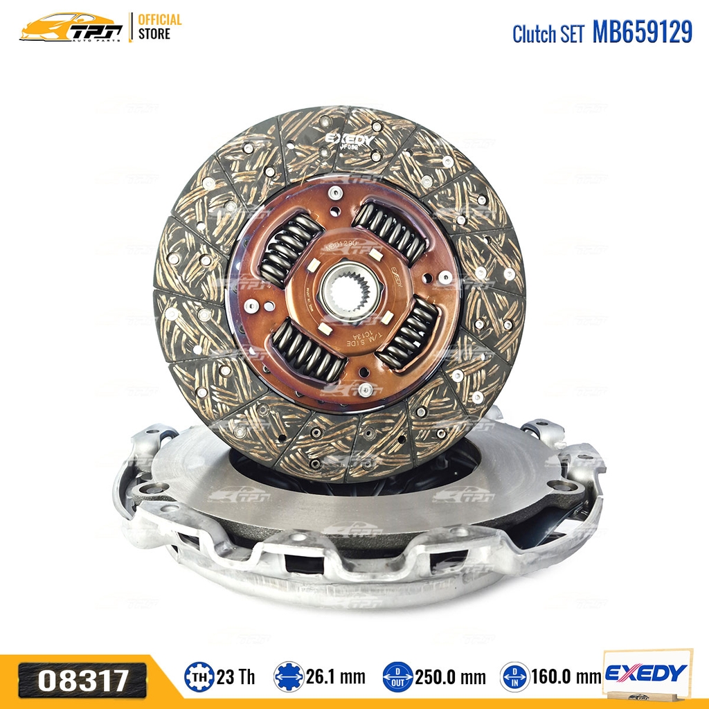 MB659129 - Bộ Ly Hợp Lá Côn - Mâm Ép Mitsubishi TRITON - PAJERO - PAJERO SPORT [23R-250-26.1 250-160] EXEDY - Japan