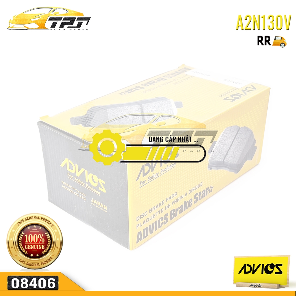 A2N130V - Bố Thắng - Má Phanh SAU Toyota RAV4 2.0 2.2 2.4 2.5 3.5 05-15 CAMRY VN 2.0 2.4 2.5 3.0 06- ADVICS - Japan