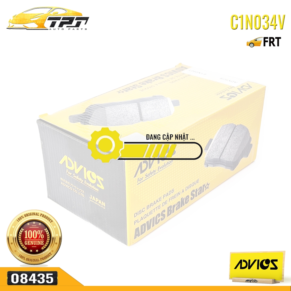 C1N034V - Bố Thắng - Má Phanh TRƯỚC Honda ACCORD 2.0 2.2 2.3 90-02 Honda CIVIC 1.6 1.7 1.8 09-11 ADVICS - Japan