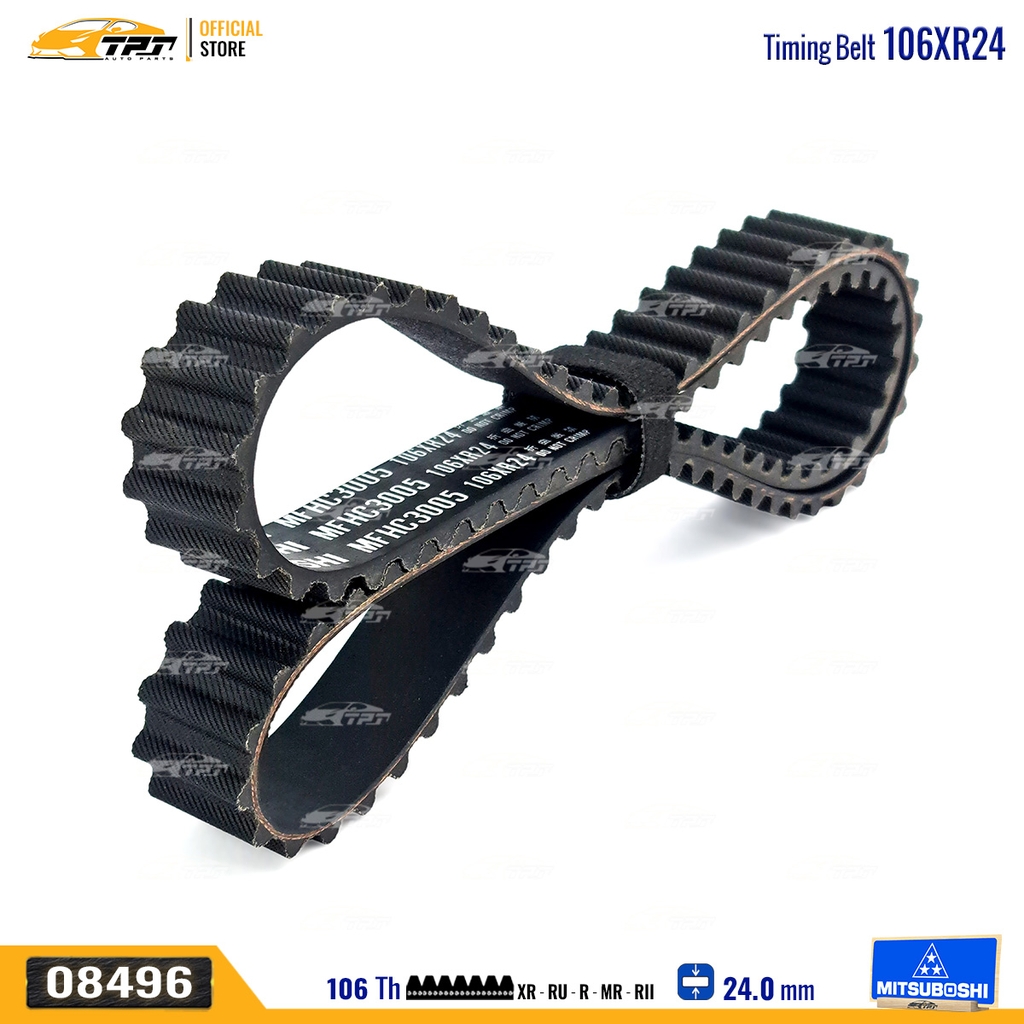 106XR24 Dây Curoa Cam / Dây Đai Răng Honda CIVIC 1.5 92-95 Mitsuboshi - Japan