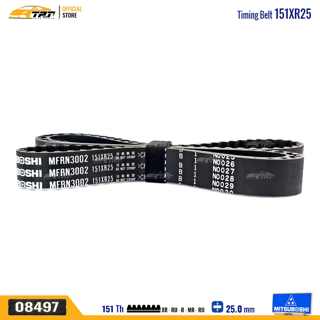 151XR25 Dây Curoa Cam / Dây Đai Răng Dacia SOLENZA 1.9D 03- Mitsuboshi - Japan