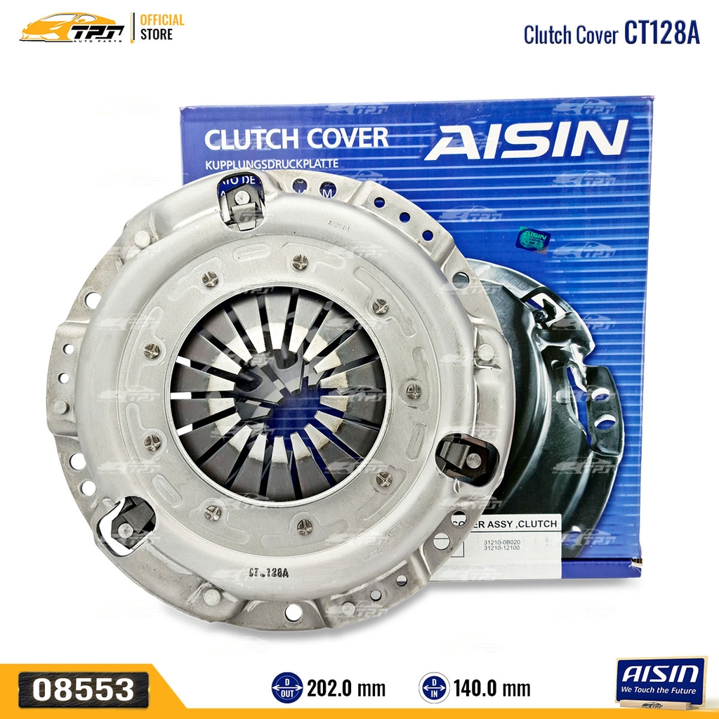 CT128A - Mâm Ép - Bàn Ép Ly Hợp Toyota VIOS 1.3 YARIS 1.3 [202-140] AISIN - Japan