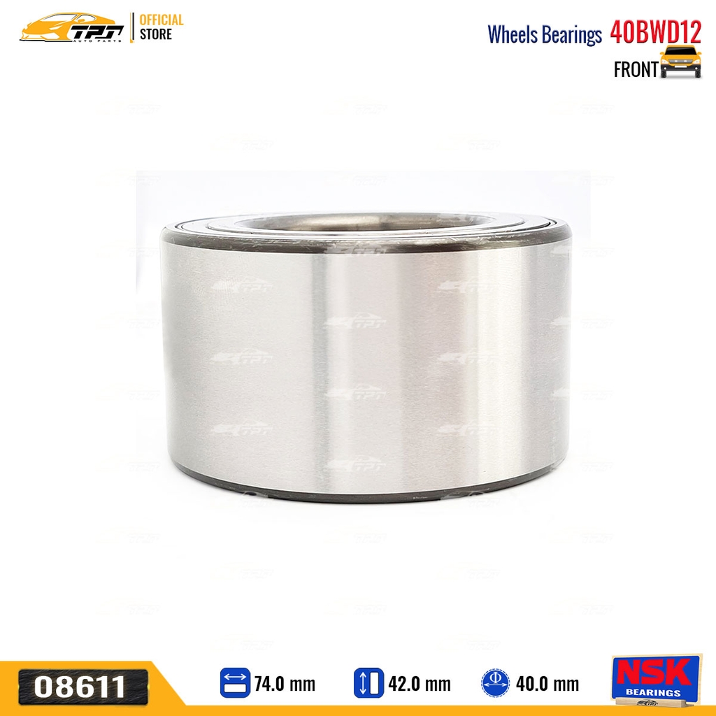 40BWD12 - Bạc Đạn / Bi Bánh TRƯỚC Toyota COROLLA ALTIS 02-14 [40x74x42] NSK - Japan