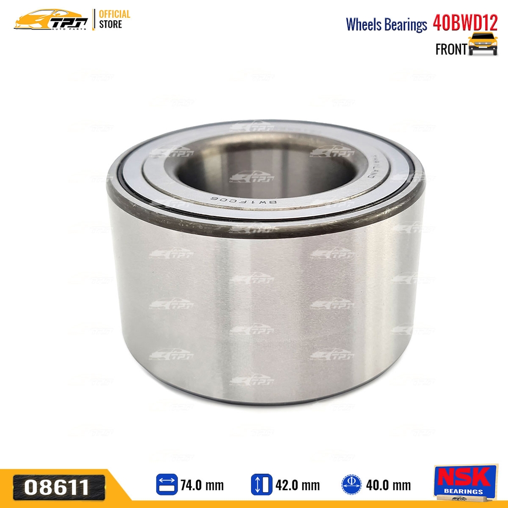 40BWD12 - Bạc Đạn / Bi Bánh TRƯỚC Toyota COROLLA ALTIS 02-14 [40x74x42] NSK - Japan