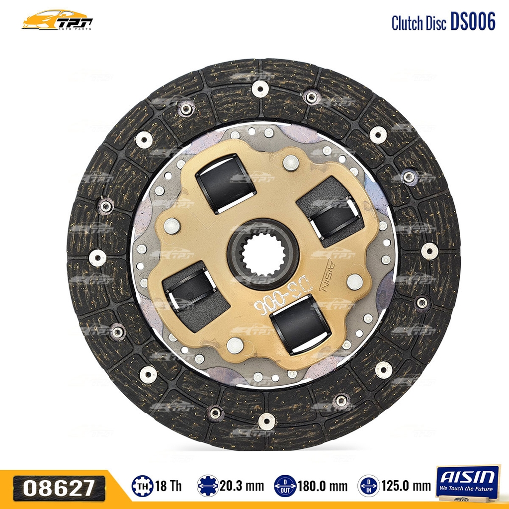 DS006 - Lá Côn Suzuki Carry 550KG (Loại Cao Su) [18R-180-20.3] AISIN - Japan